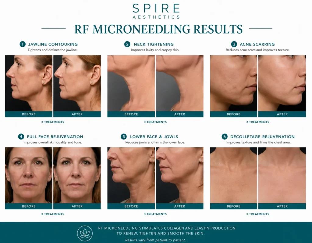 RF Microneedling Skin tightening Stanford le Hope results