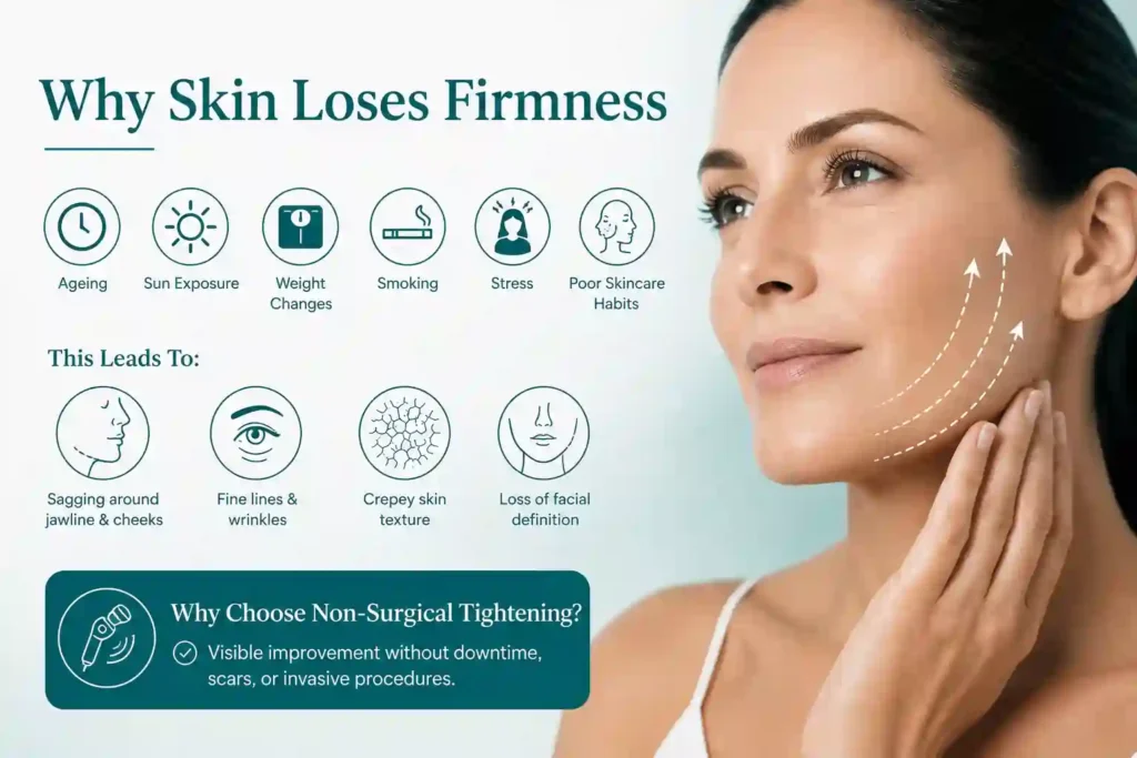 What Makes Skin Lose Firmness and Why Do People Seek Non-Surgical Tightening Stanford le Hope?