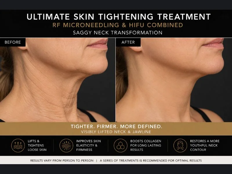 before and after Ultimate skin tightening treatment Stanford le Hope